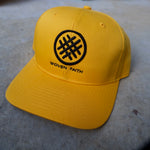 Load image into Gallery viewer, yellow and black woven faith christian hats
