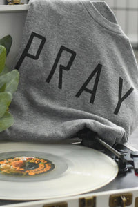 Pray Unisex Tee (Heather Grey)