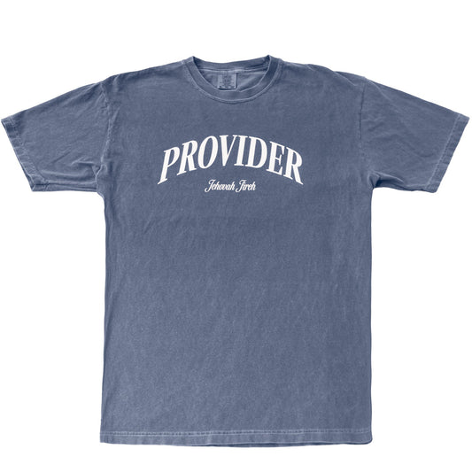 Provider Jehovah Jireh Minimal Tee, Denim