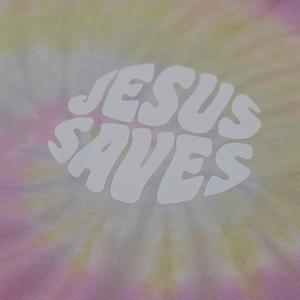 Tie-Dye Jesus Saves Tee - WovenFaith