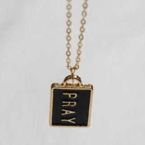 Pray Gold Chain Pendant